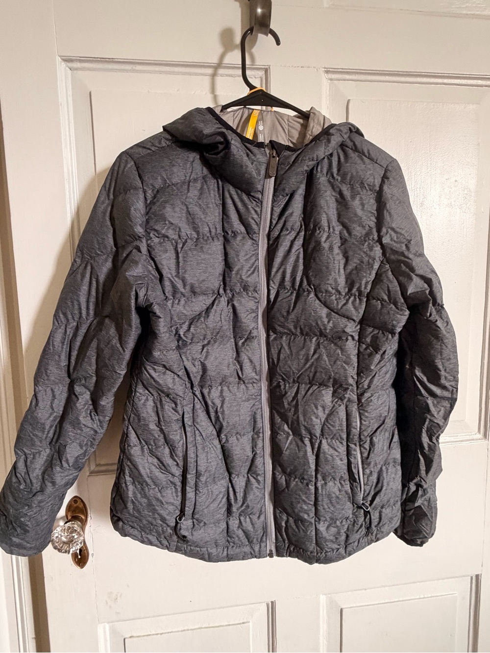 Lole Women's Quilted Hooded Puffer Jacket - Charcoal